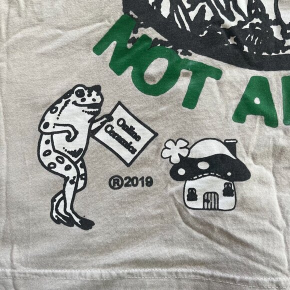 Rare "Hunt Mushrooms Not Animals" Online Ceramics T Shirt - Picture 7 of 8